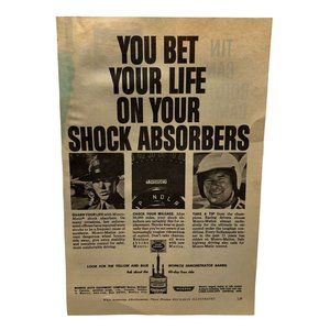 Vintage 1963 Print Ad Monroe Matic Shock Absorbers Auto Equipment Co Original Ad